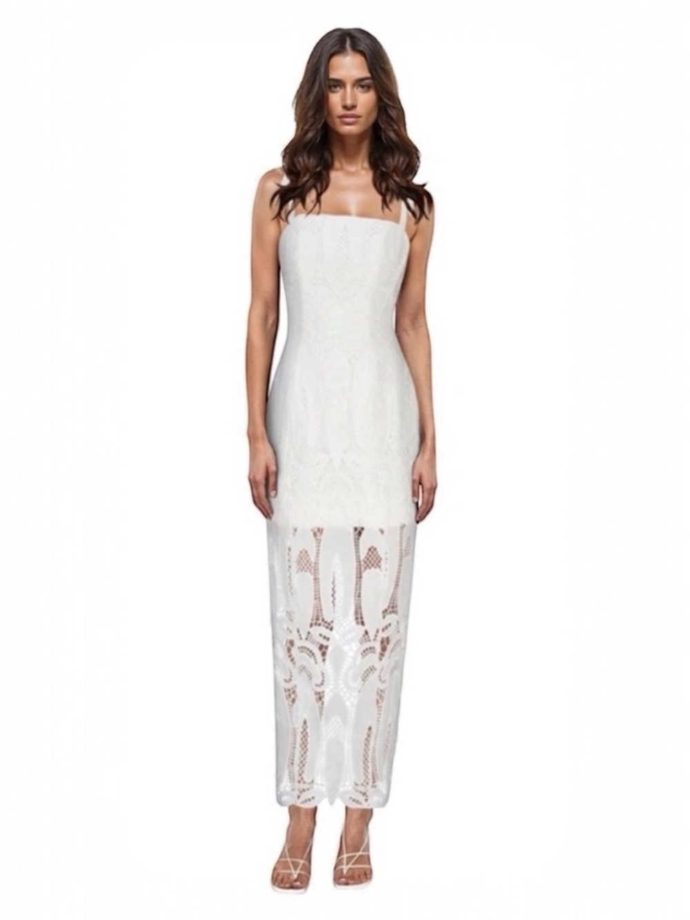 NWT! ATOIR Maisie Dress White Ivory Lace Midi Dress - Small / US 4